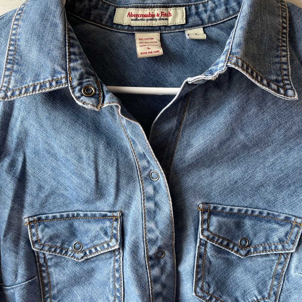 Abercrombie Denim Western Style Shirt